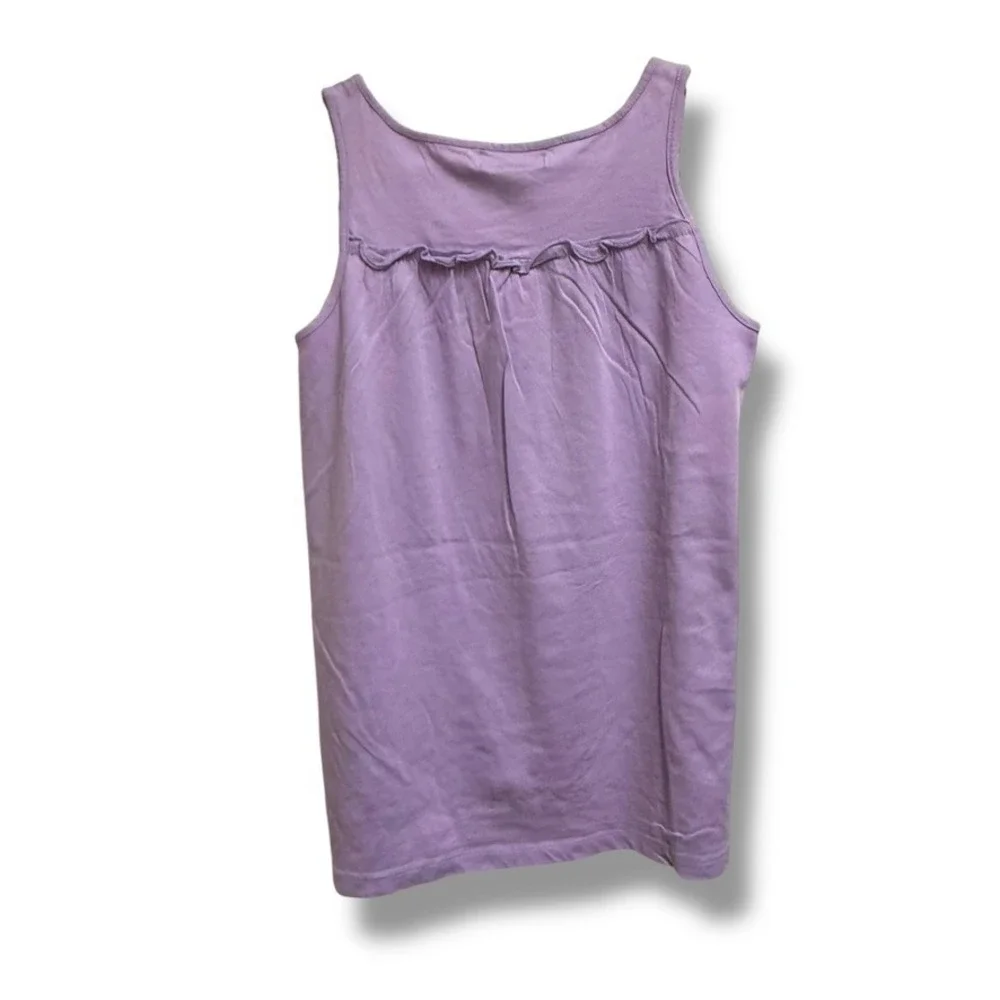 GapKids L (10) Lilac Ruffle Tank Top NWT 100% Cotton Summer‎ Sleeveless